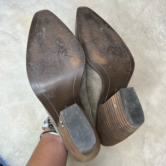 Sam Edelman Alison Leather Mule Heeled Boots 9 - Picture 10 of 10